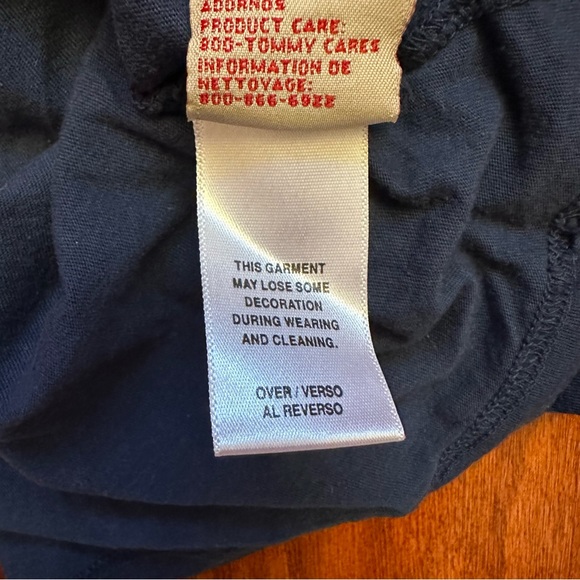 Women’s Tommy Jeans Navy Blue 100% Cotton Short Sleeve Shirt - Picture 6 of 7